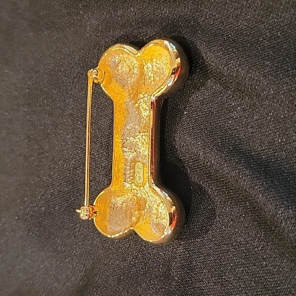 Anne Klein, Vintage Dog Bone Brooch. - Picture 2 of 3